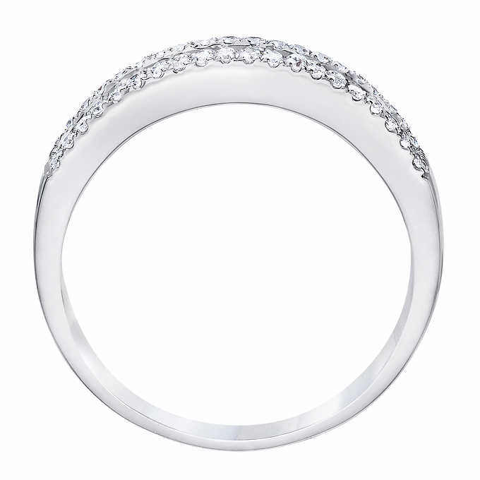 Round Brilliant 0.44 ctw VS2 Clarity, I Color Diamond 14kt White Gold Ring